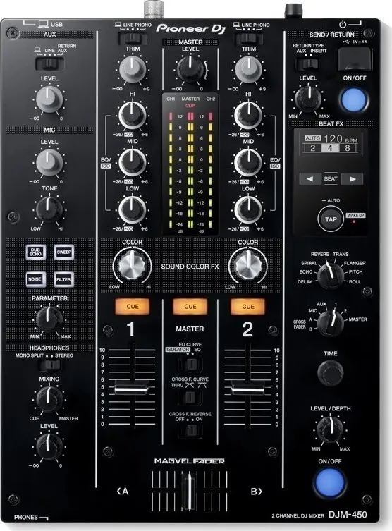 PIONEER DJM450 MEZCLADOR DIGITAL DE 2 CANALES