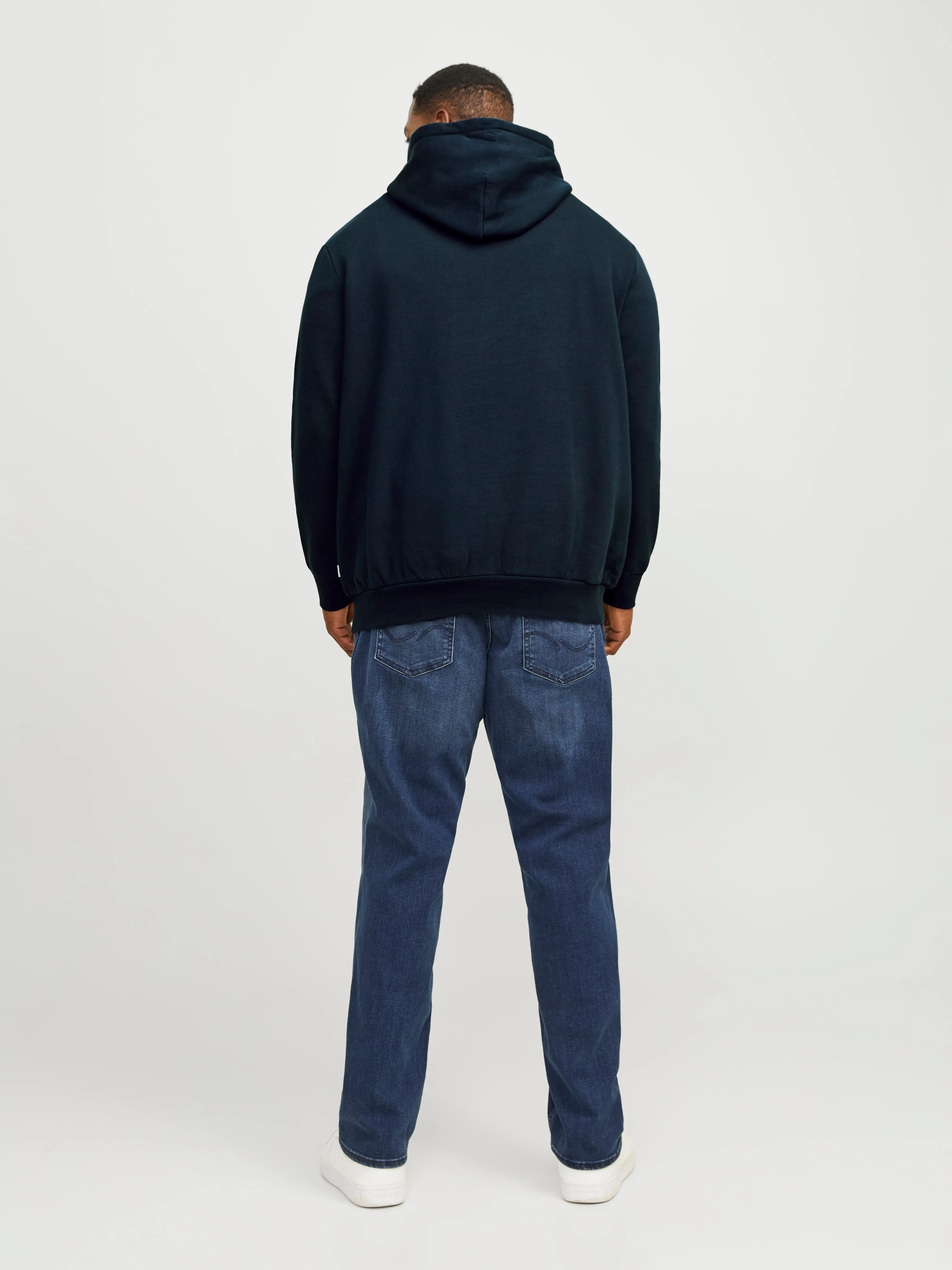 Plus Sudadera con capucha Logotipo | Azul oscuro | Jack & Jones®