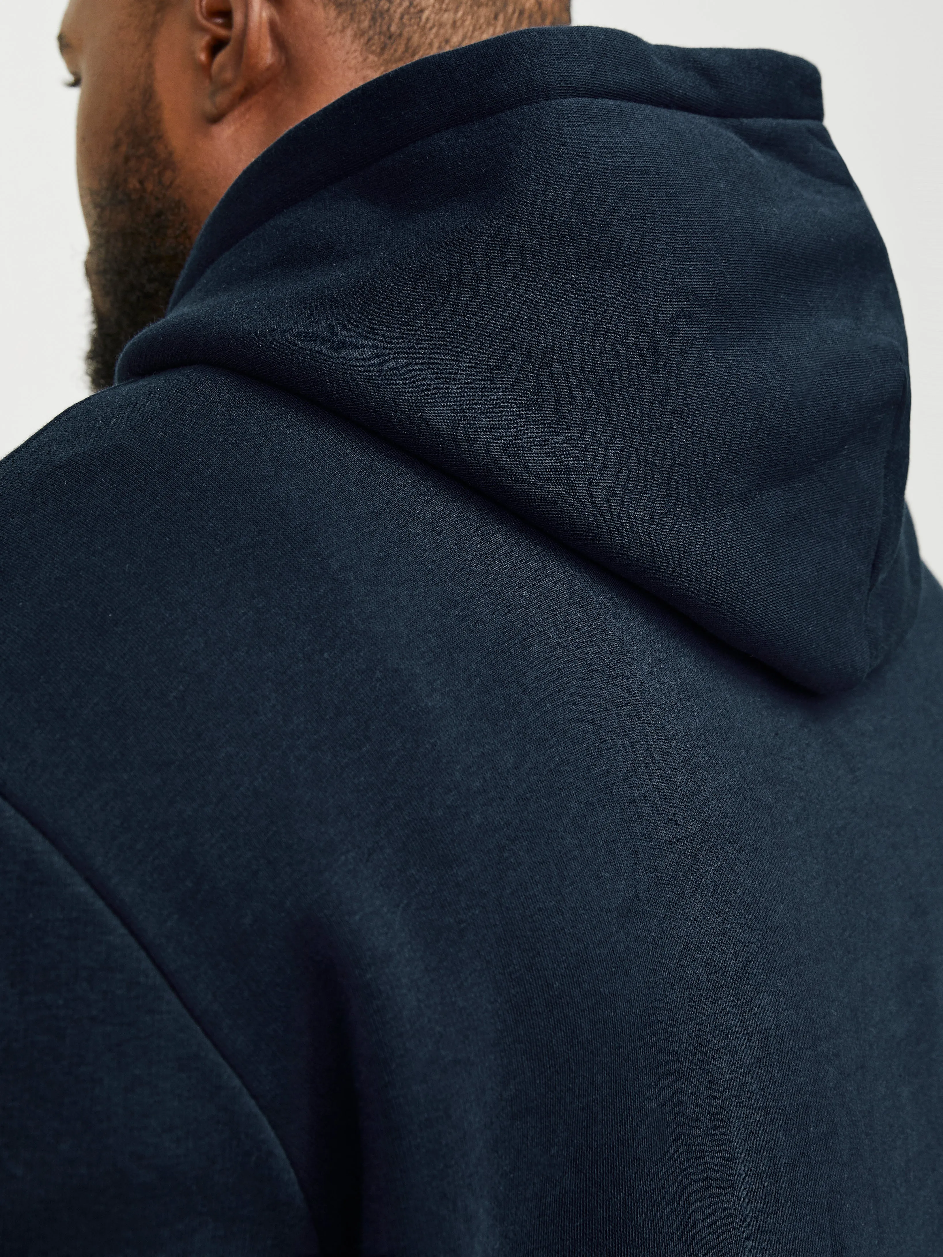Plus Sudadera con capucha Logotipo | Azul oscuro | Jack & Jones®