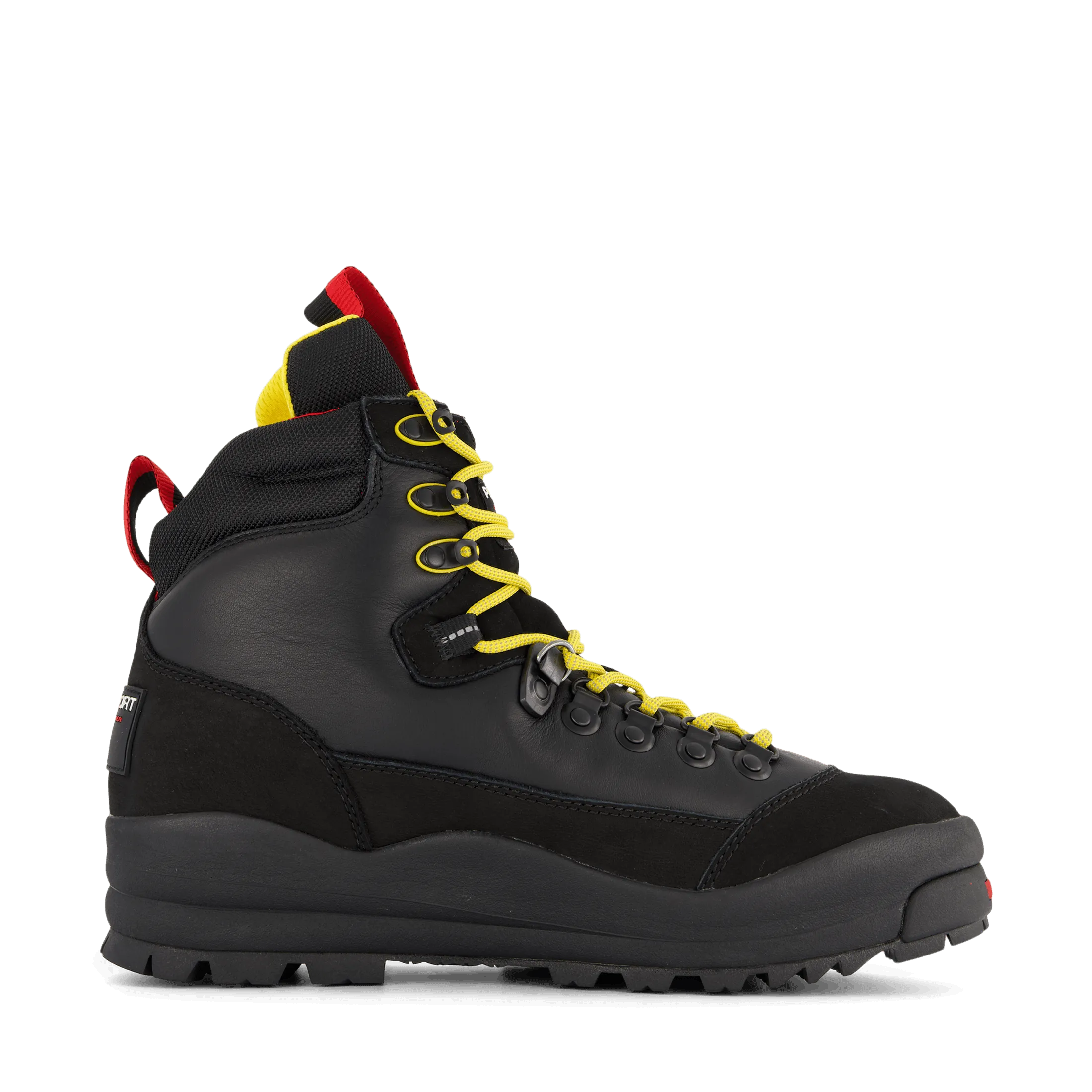 Polo Ralph Lauren zapatos Polo Sport Hiker Leather Boot Black / Yellow / Red