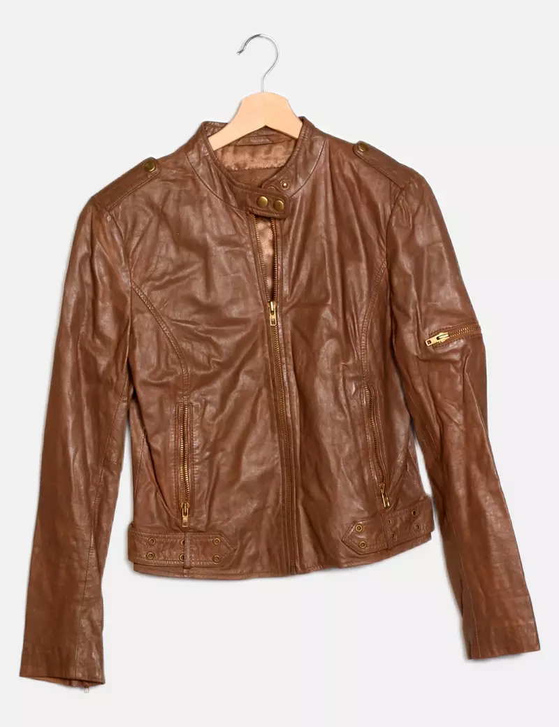 Primeboots Chaqueta biker Piel