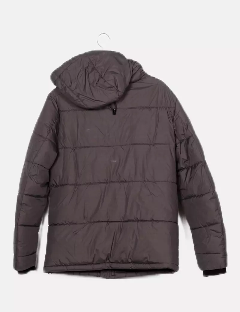 Pull&Bear Abrigo acolchado gris
