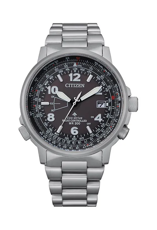 RELOJ CITIZEN CRONO SUPER PILOT ECODRIVE RADIO CONTROLADO TITANIO CB024088E