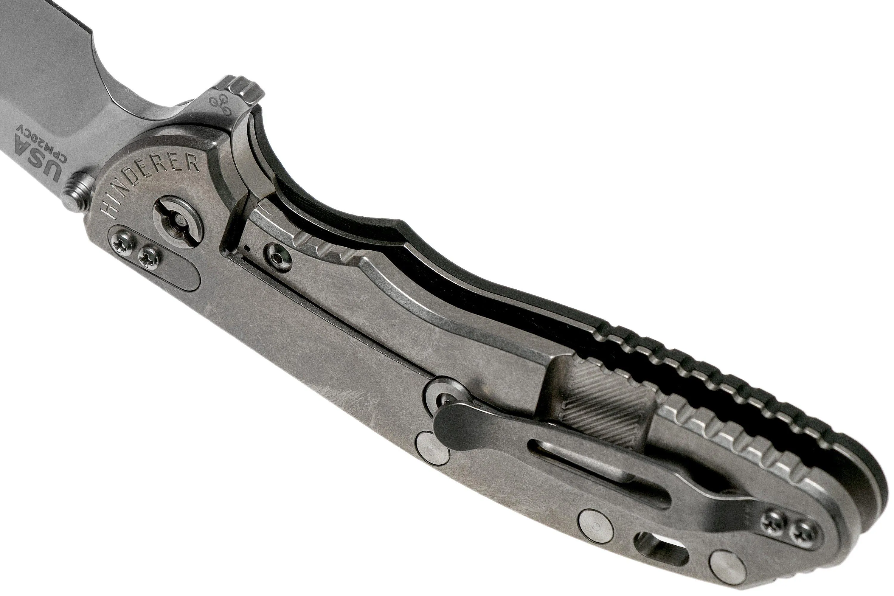 RICK HINDERER XM24 4" GEN6 SHEEPFOOT 20CV, BLACK G10 NAVAJA