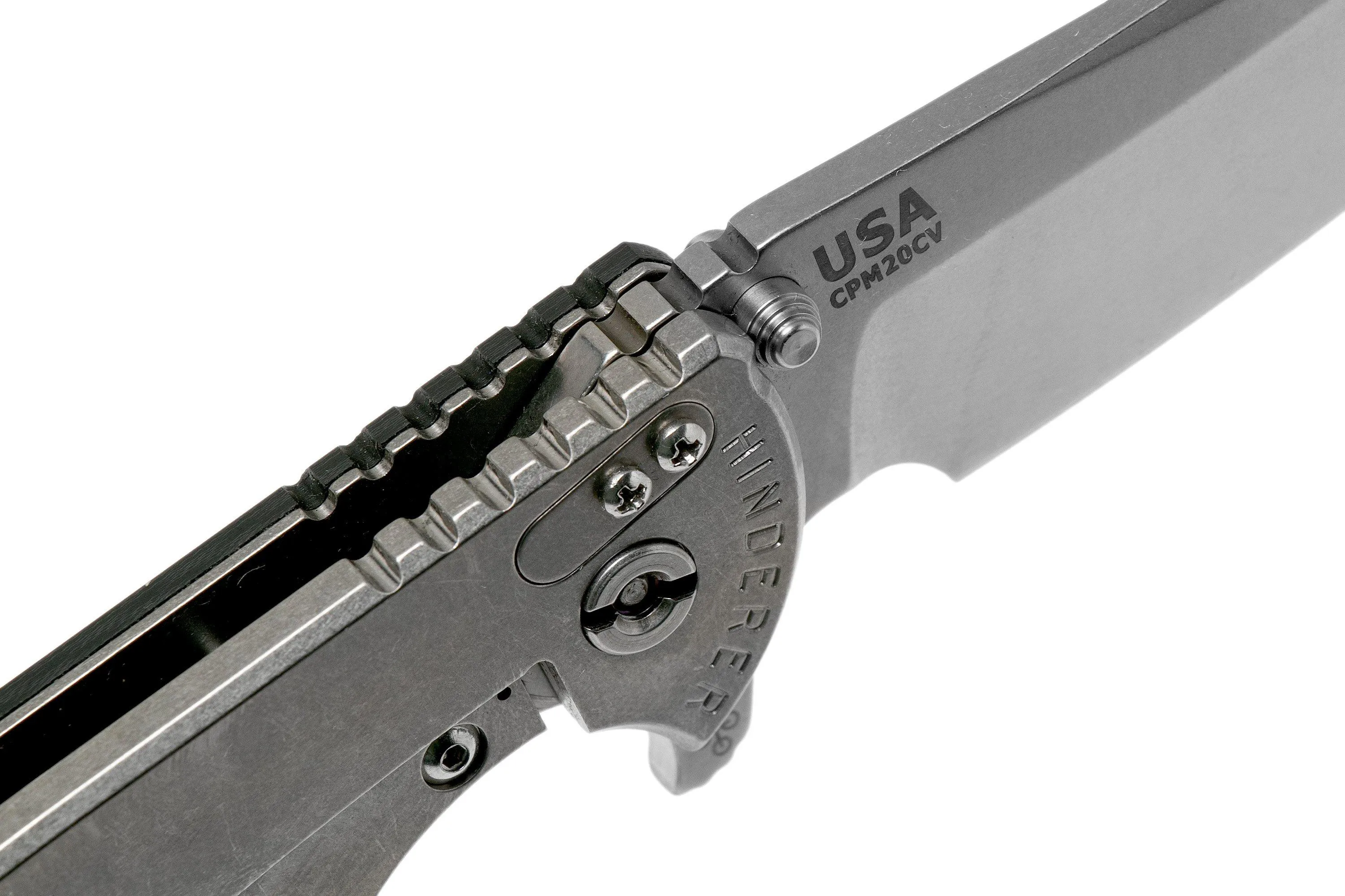 RICK HINDERER XM24 4" GEN6 SHEEPFOOT 20CV, BLACK G10 NAVAJA