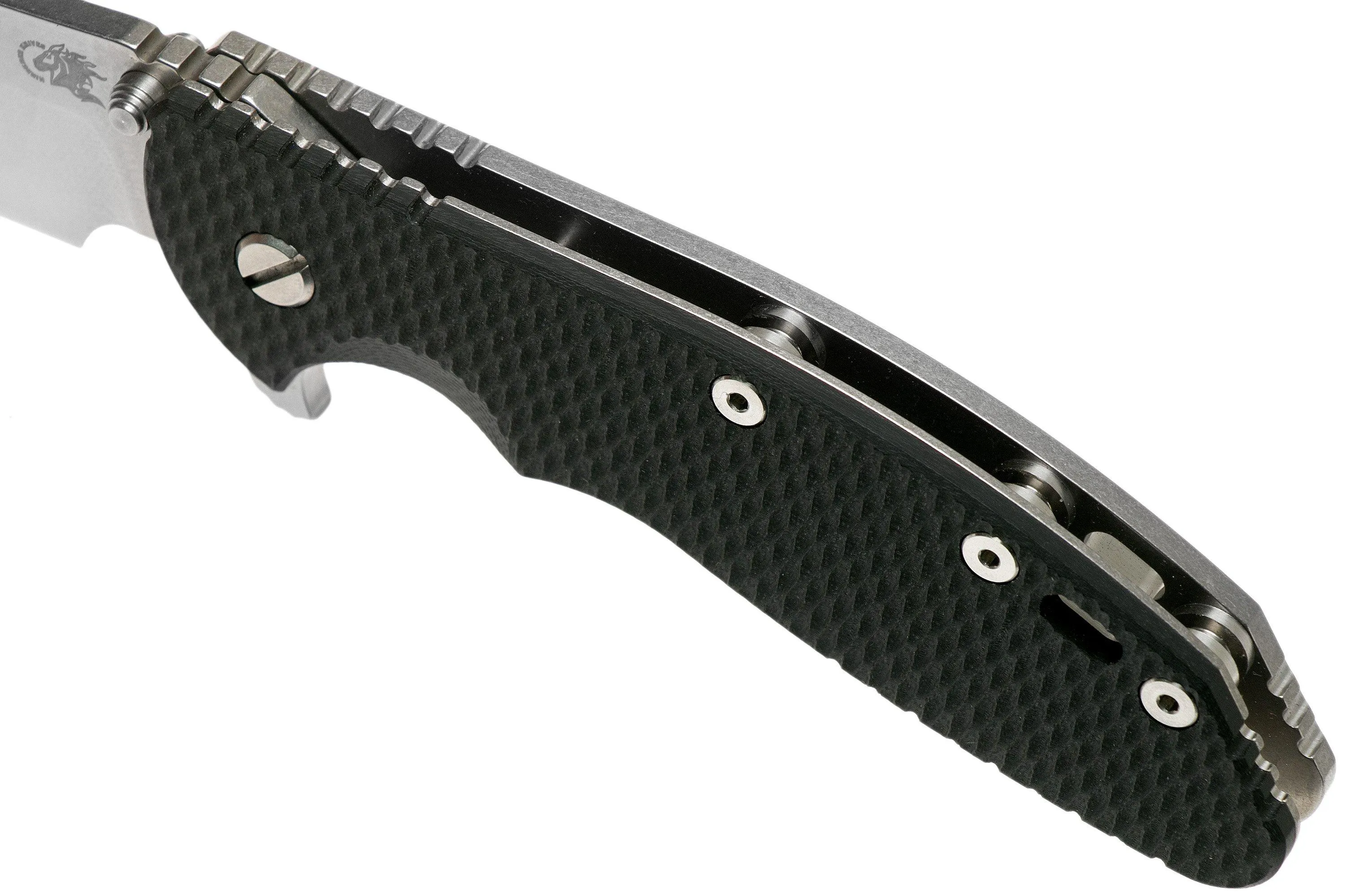 RICK HINDERER XM24 4" GEN6 SHEEPFOOT 20CV, BLACK G10 NAVAJA