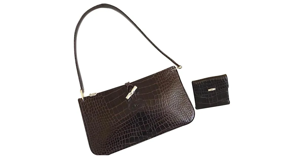 Roseau Longchamp Caña Marrón oscuro 