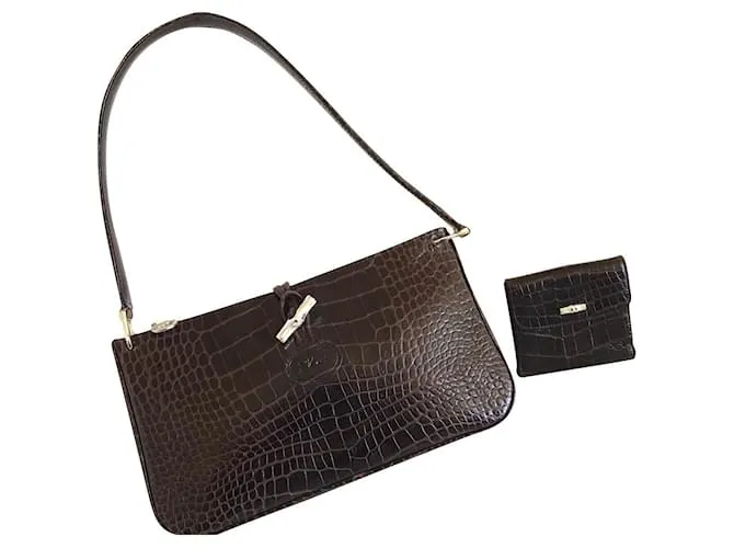 Roseau Longchamp Caña Marrón oscuro 