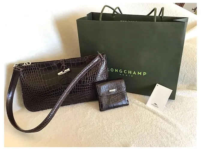 Roseau Longchamp Caña Marrón oscuro 
