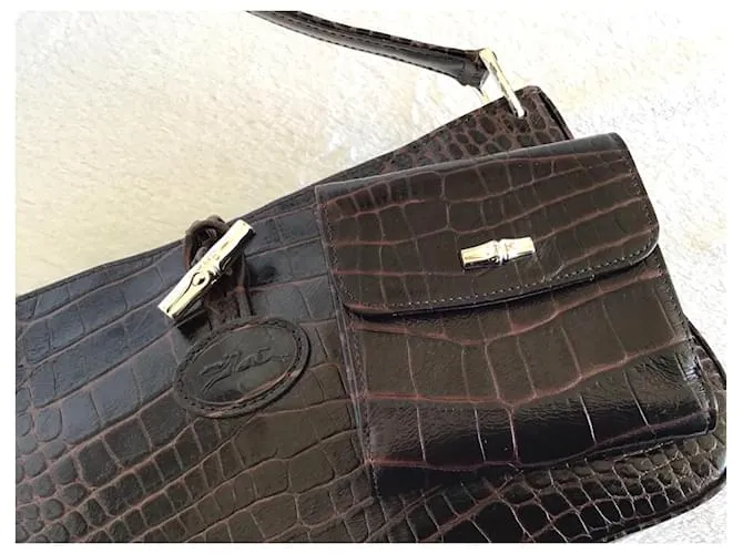Roseau Longchamp Caña Marrón oscuro 