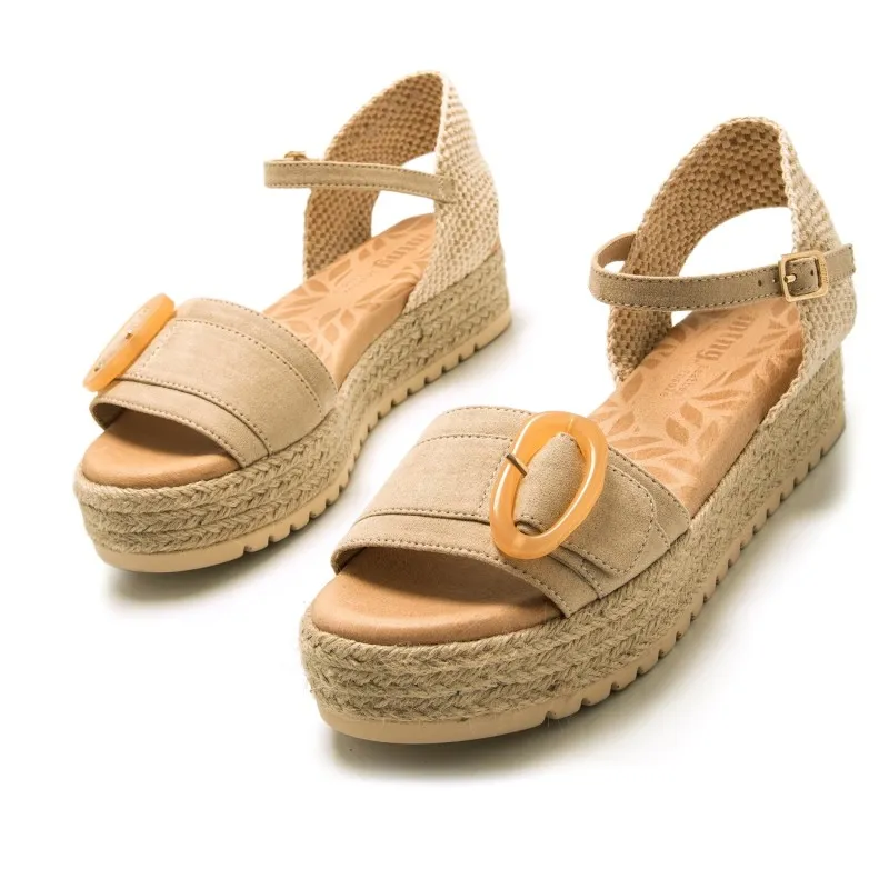 Sandalias Casual de Mujer MTNG AMELIE Beige 57493