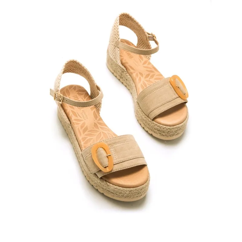 Sandalias Casual de Mujer MTNG AMELIE Beige 57493