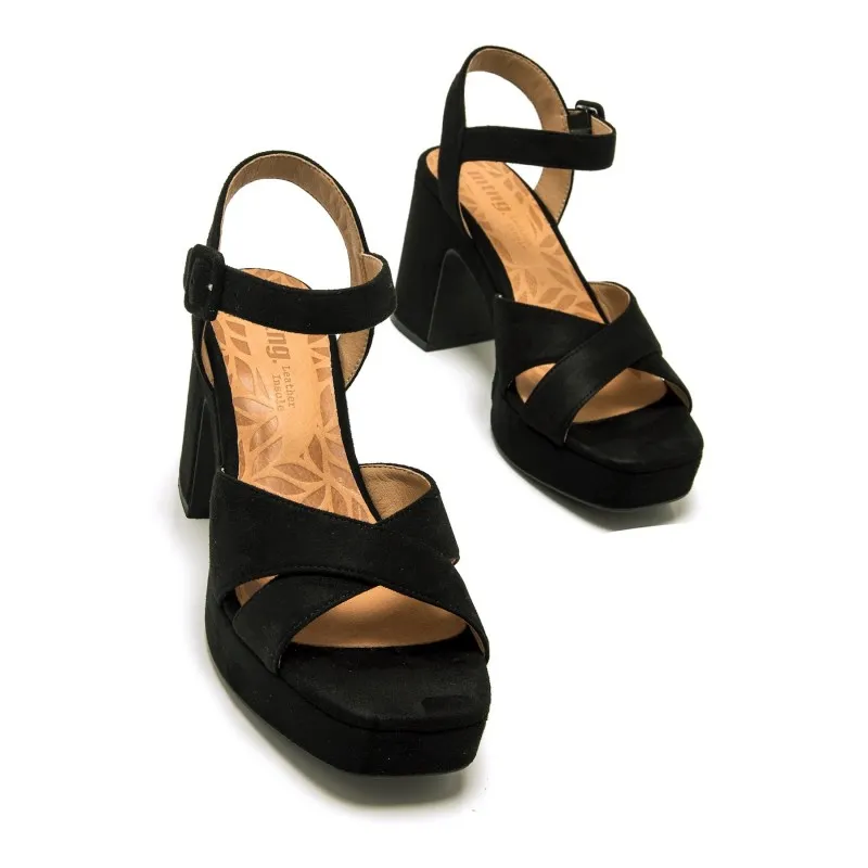 Sandalias Casual de Mujer MTNG BRITT Negro 56885