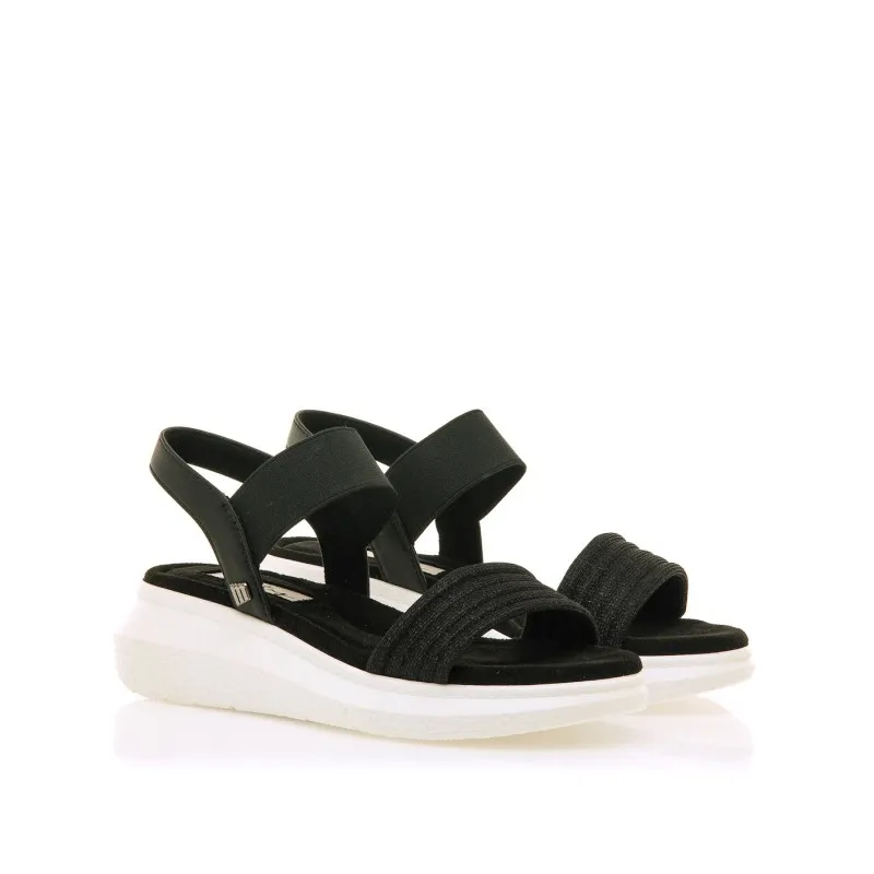 Sandalias Casual de Mujer MTNG COTTON Negro 56238