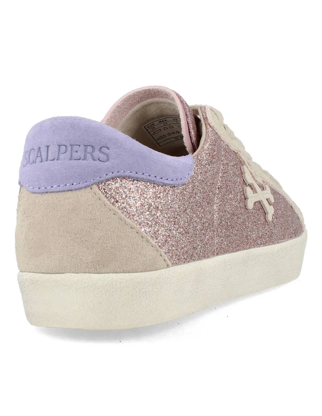 SCALPERS  SNEAKERS CASUAL HENRY GIRLS GLITTER ROSA