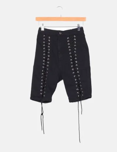 SHEIN Jeans biker lace up