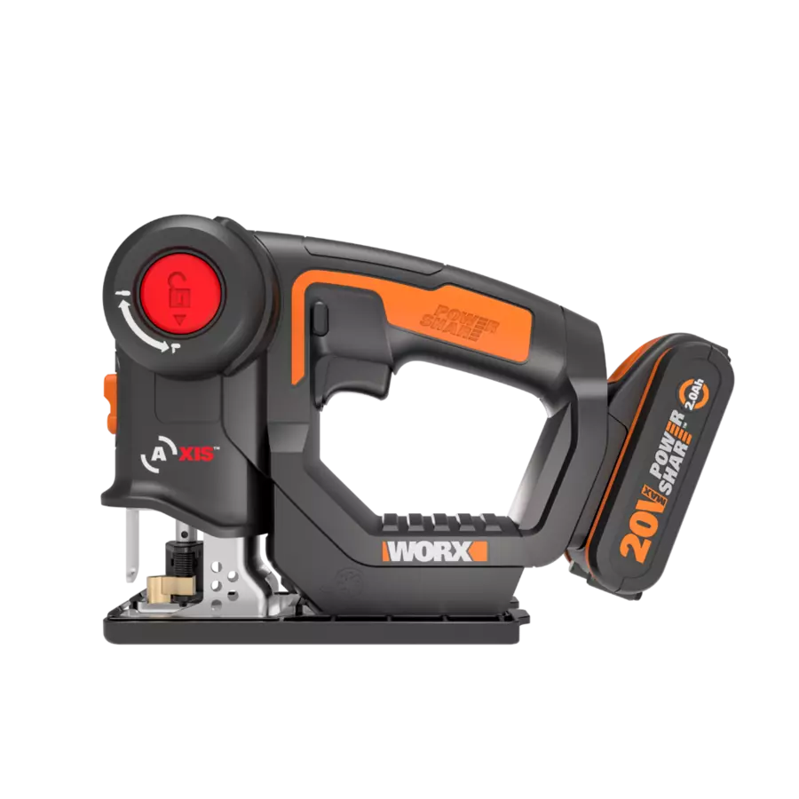 SIERRA TRANSFORMADORA SIN CABLE AXIS DE 20 V  CON BATERíA Y CARGADOR