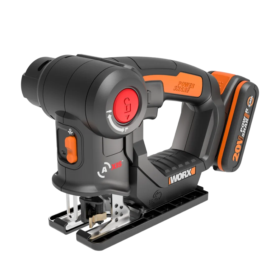 SIERRA TRANSFORMADORA SIN CABLE AXIS DE 20 V  CON BATERíA Y CARGADOR