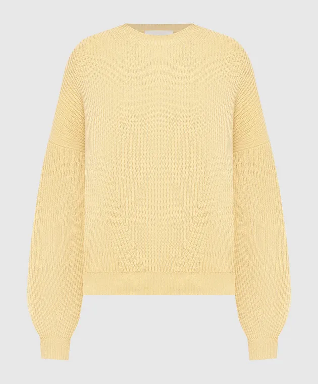 Solotre Yellow cashmere sweater