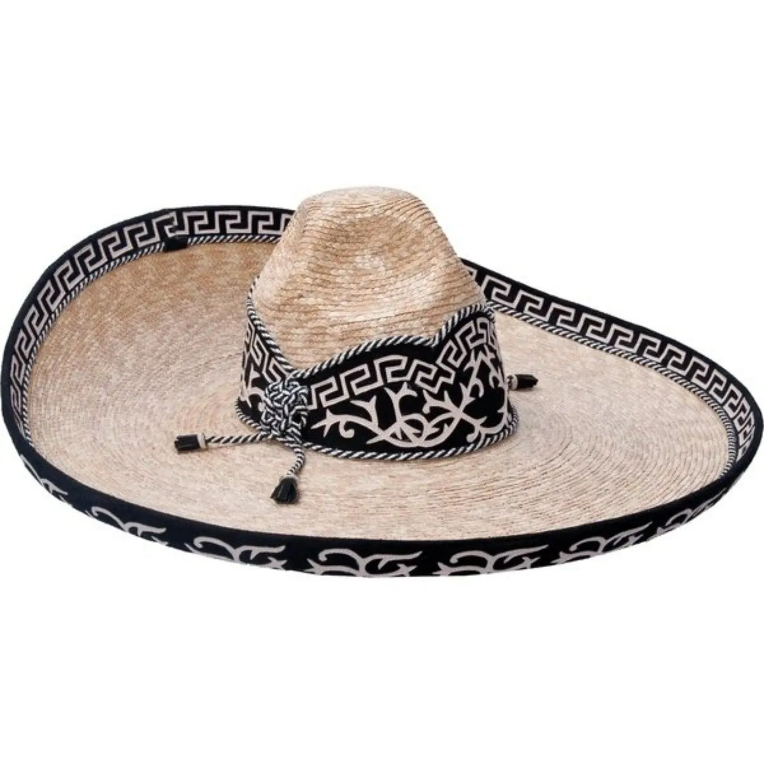 SOMBRERO CHARRO FINO DE PAJA GALONEADO IMP71123