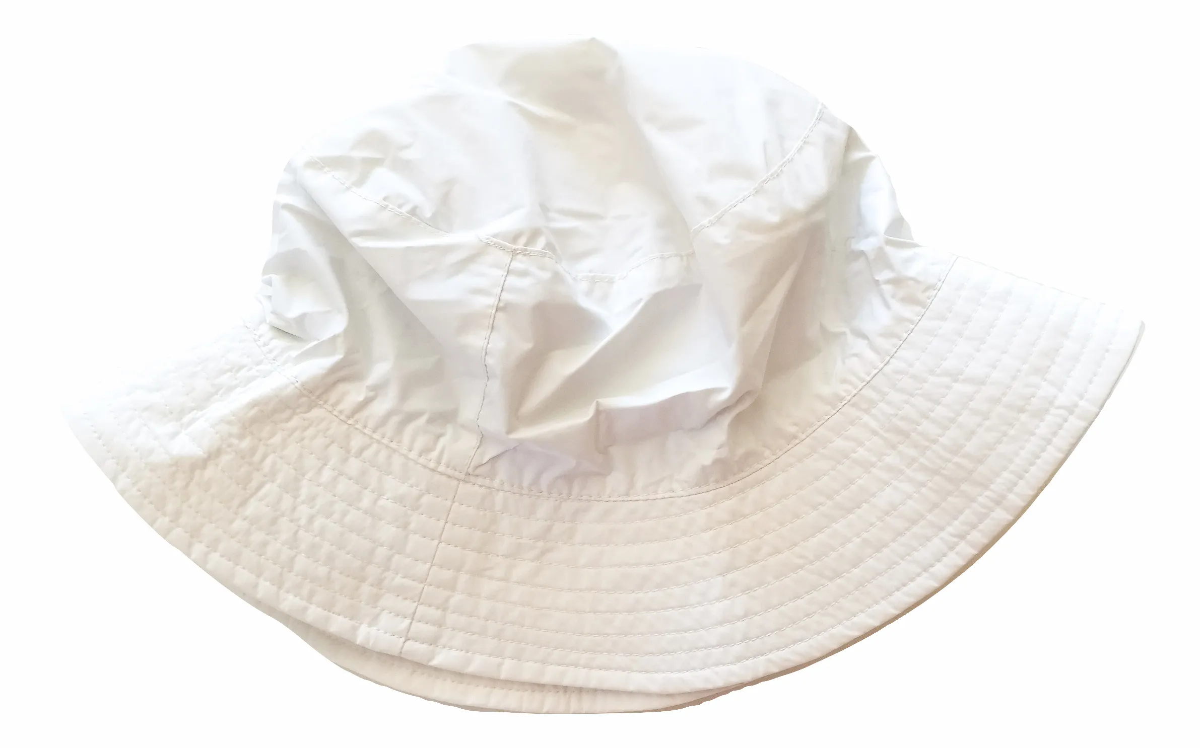SOMBRERO DE PESCADOR PARA NIñA KWAY EN PVC IMPERMEABLE K001PN0 BLANCO