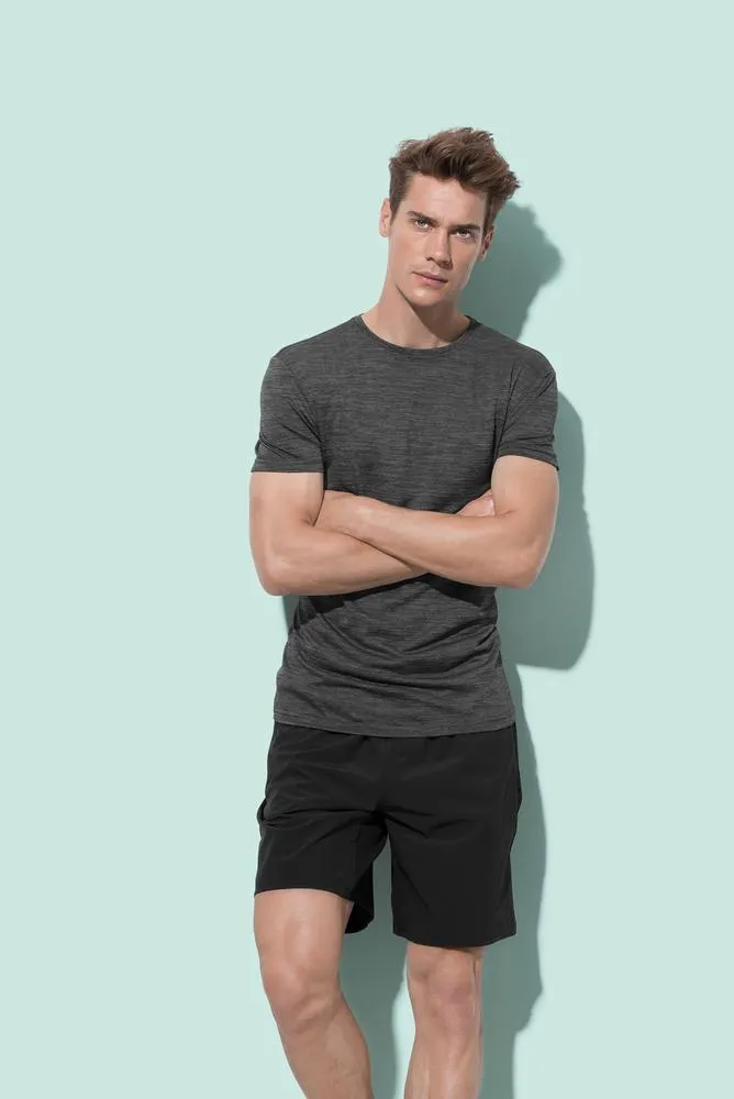 STEDMAN STE8020  CAMISETA DEPORTIVA HOMBRE ACTIVE INTENSE TECH  ANTRA HEATHER