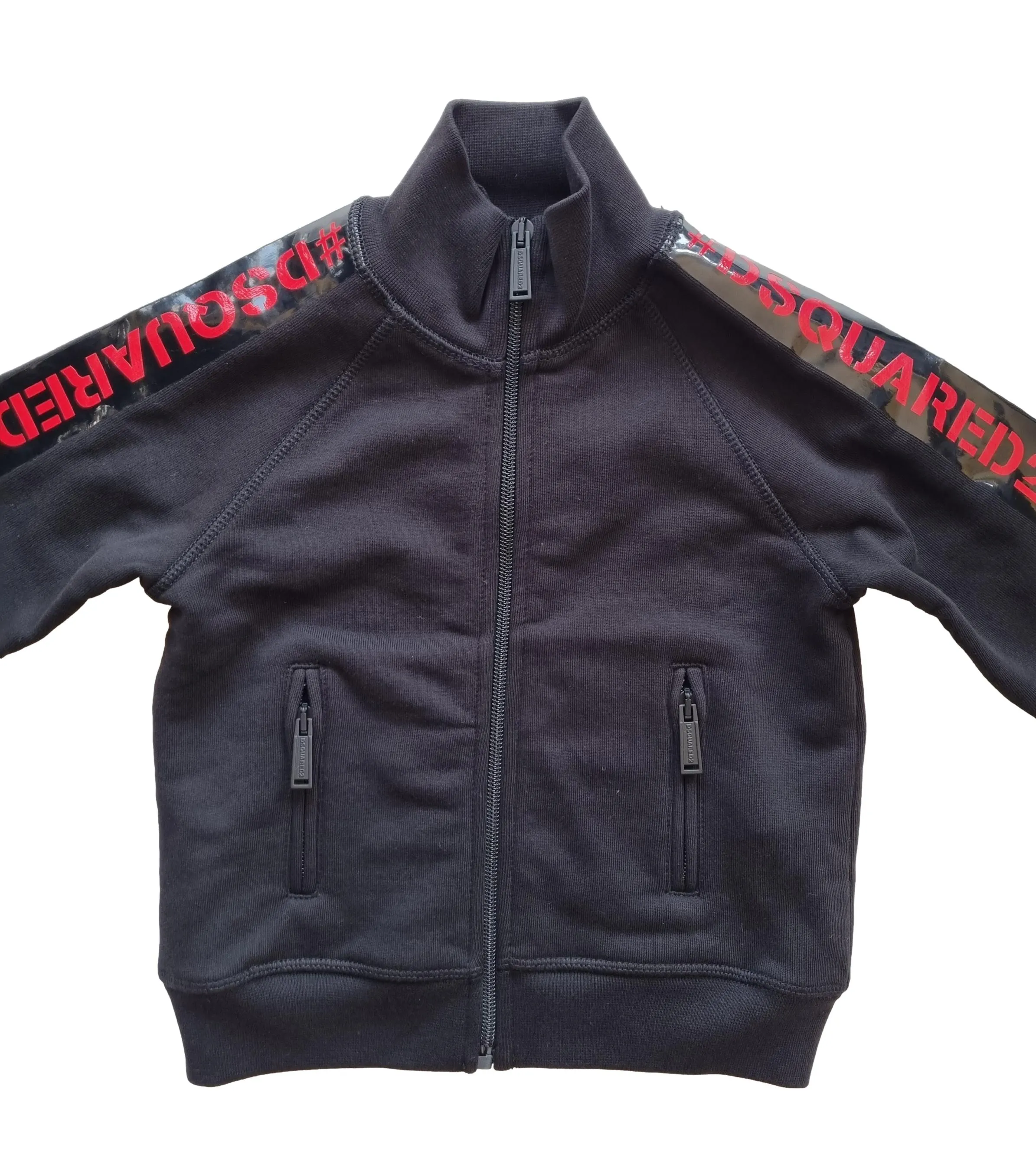 Sudadera DSQUARED D2 KIDS DQ03Y9 para niño con cremallera completa en algodón