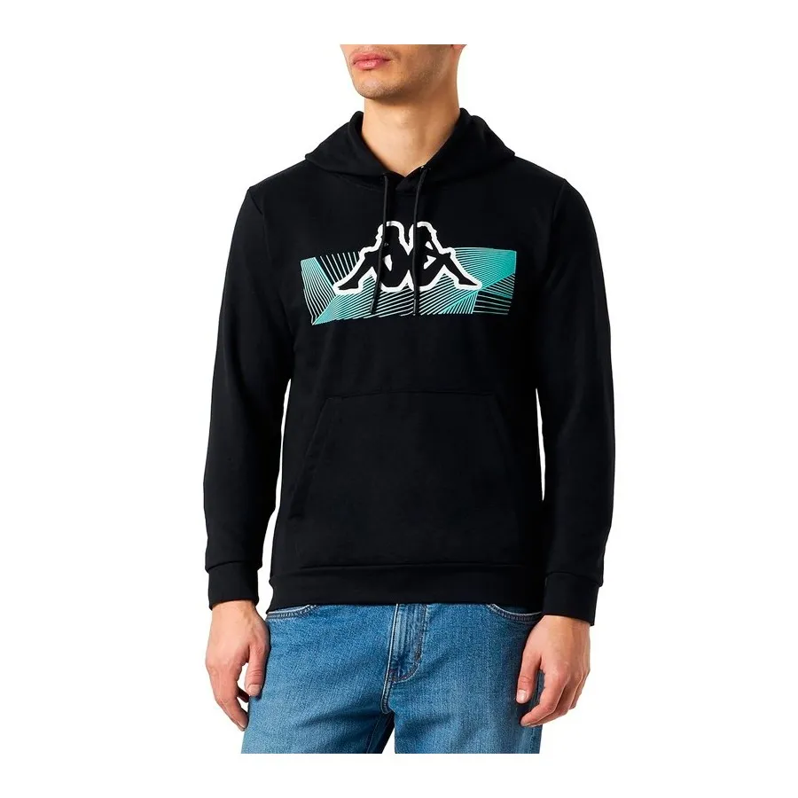 Sudadera Kappa ELDYN Hombre 381C69W 005 NEGRO