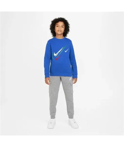 Sudadera Nike Crew Azul Niño