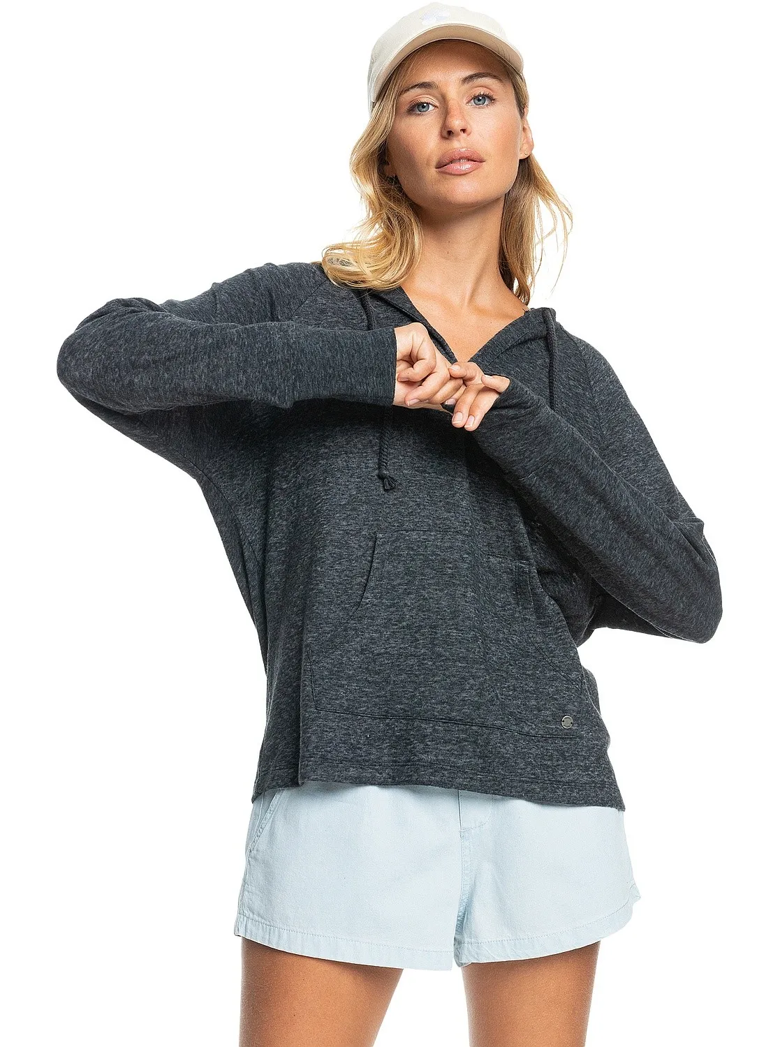 SUDADERA ROXY DESTINATION SURF  KVJ0/ANTHRACITE  WOMEN´S