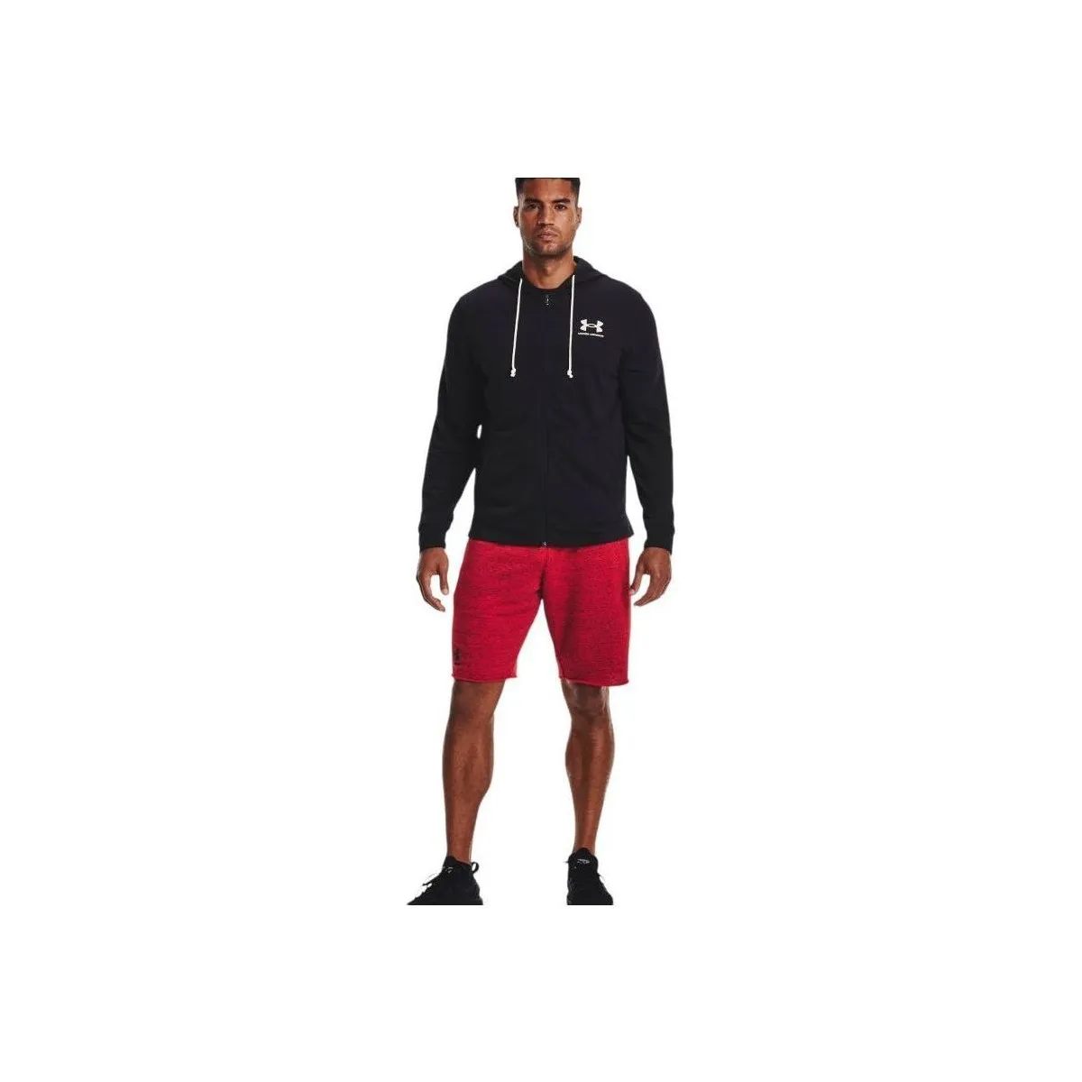 Suéter Rival Terry Full Zip Hombre Black/Onyx White