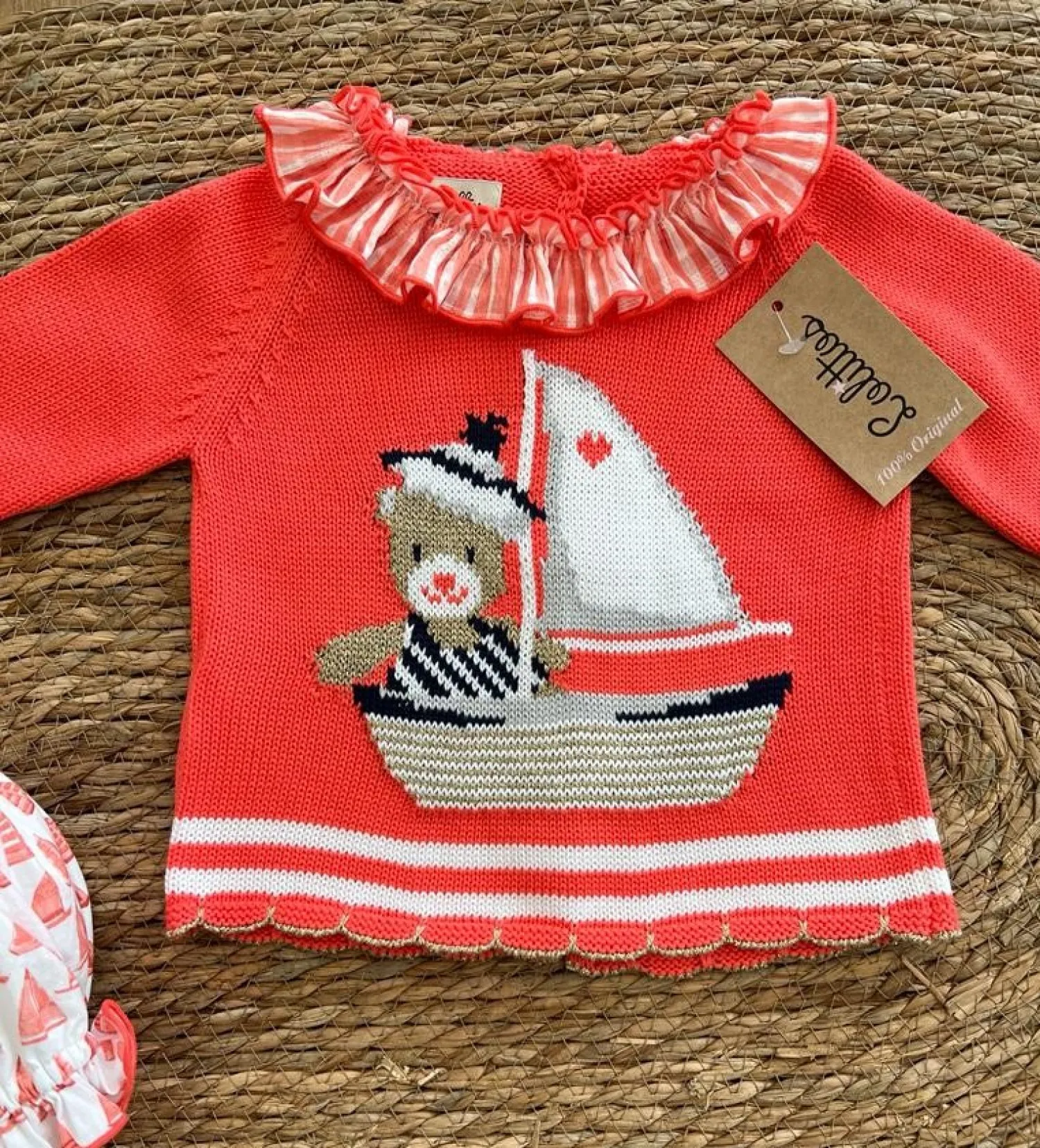 Suéter y braguita para niña. Colección Sailor de Lolittos