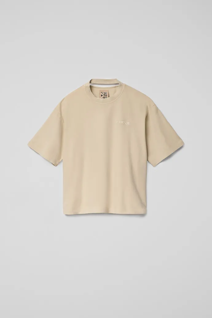 TSHIRT CAMISETA DE ALGODóN BEIGE