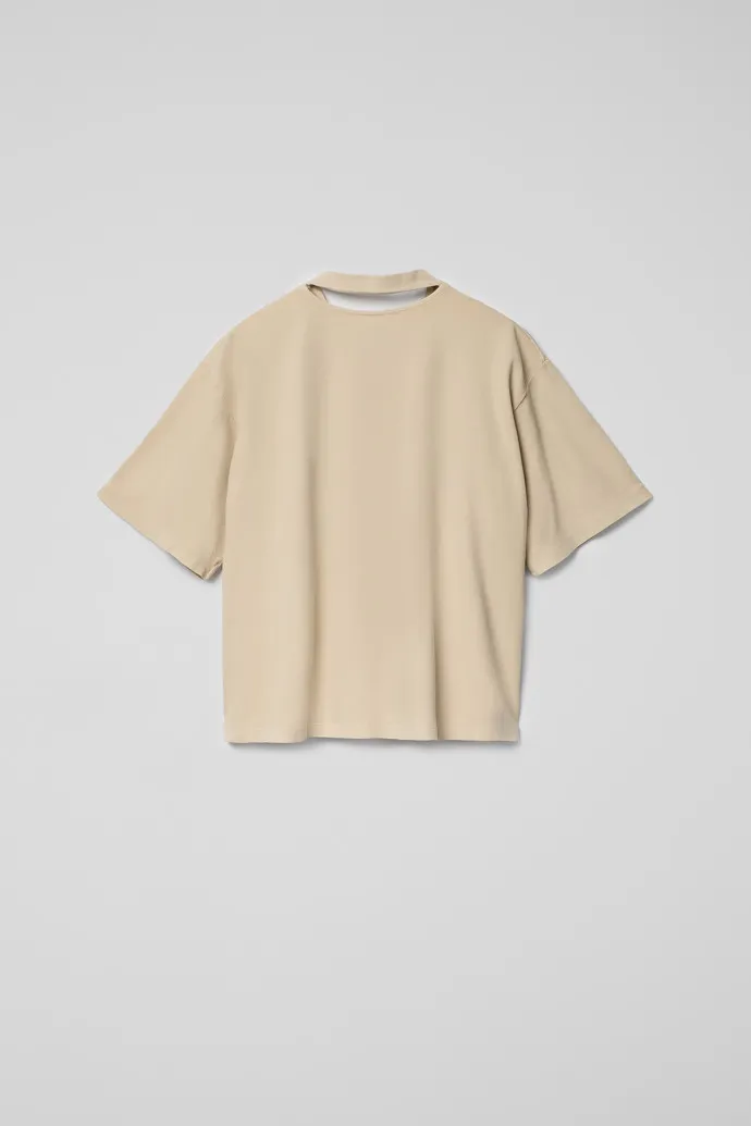 TSHIRT CAMISETA DE ALGODóN BEIGE