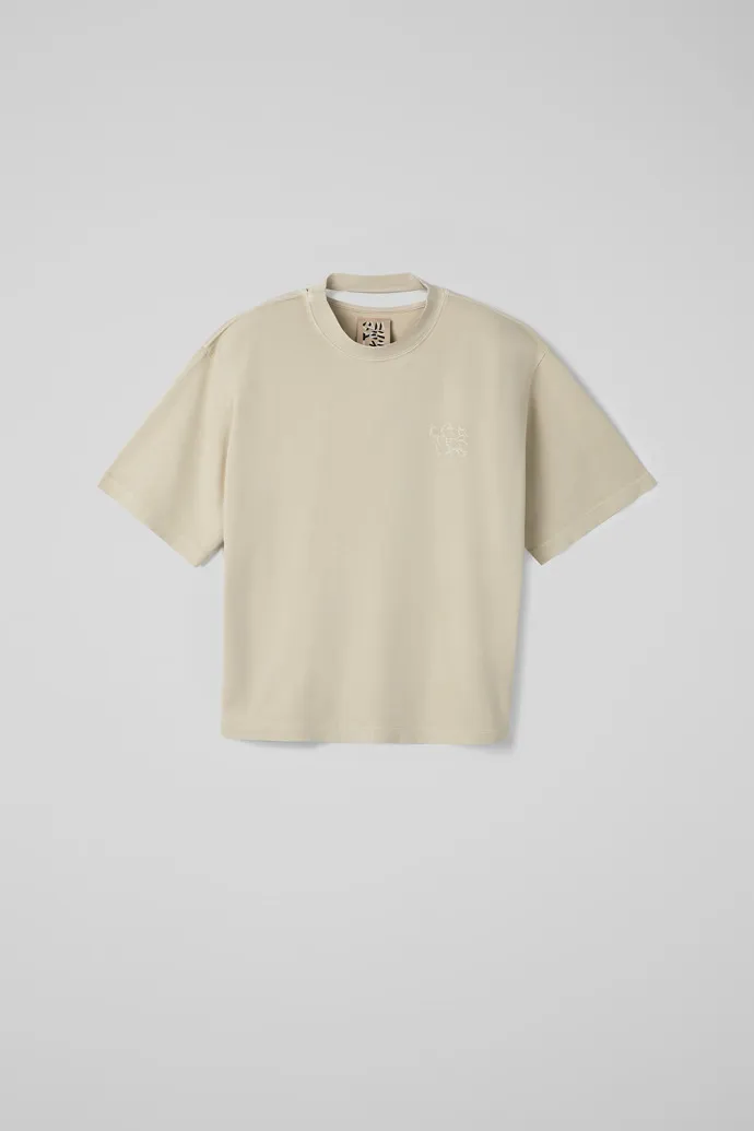 TSHIRT CAMISETA DE ALGODóN ORGáNICO BEIGE