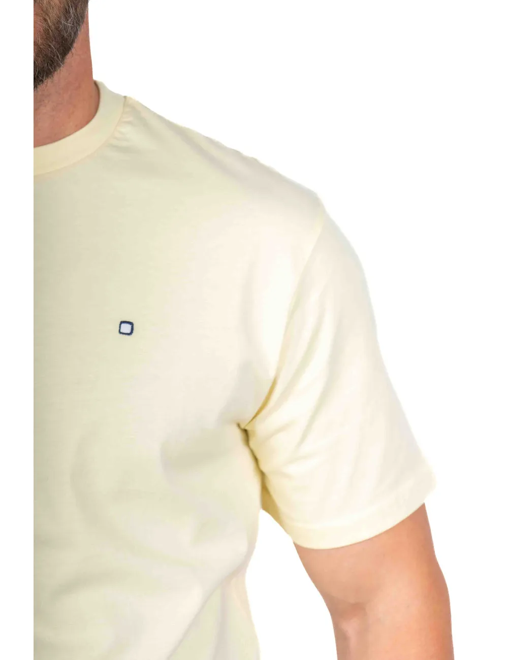 TEE 004 BEIG ALGODÓN ORGANICO 100%