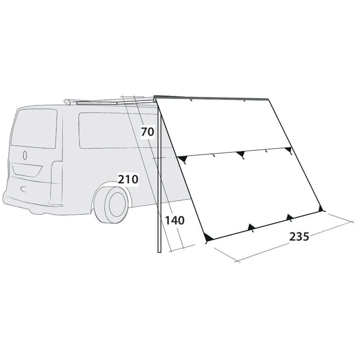 Toldo outwell HILLCREST TARP