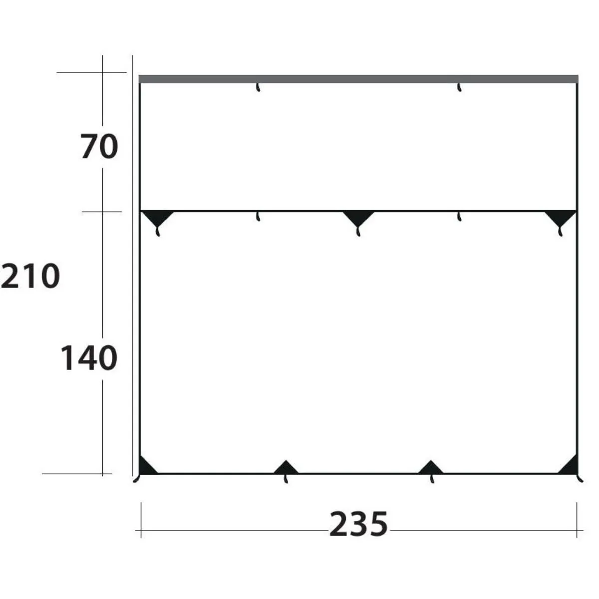 Toldo outwell HILLCREST TARP