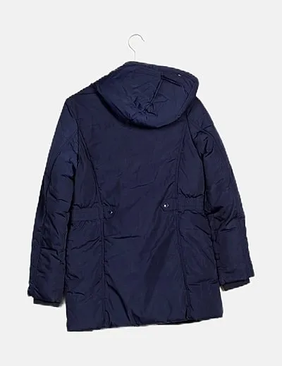 Tommy Hilfiger Abrigo azul marino acolchado