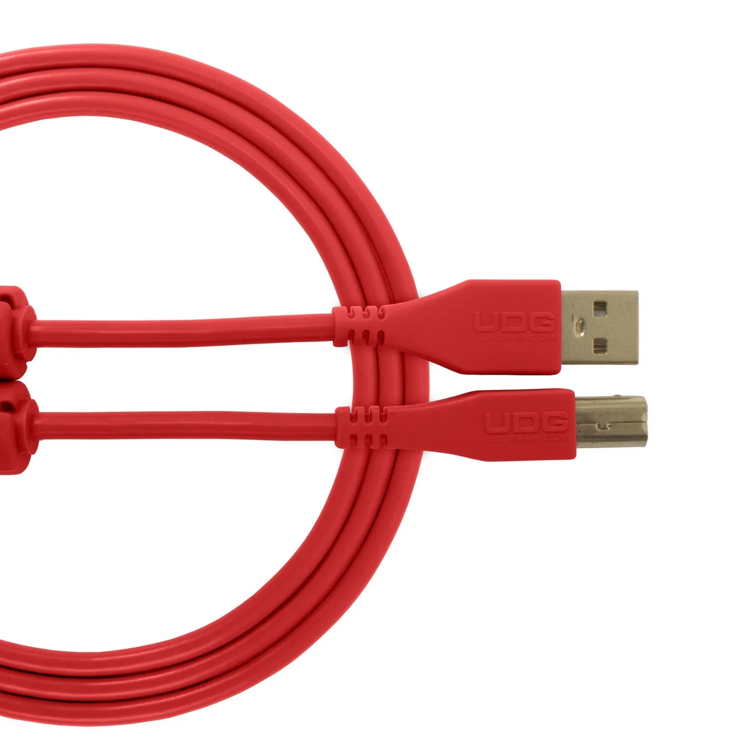 U95001RD UDG Ultimate Cable de Audio USB 2.0 AB Rojo Recto 1m