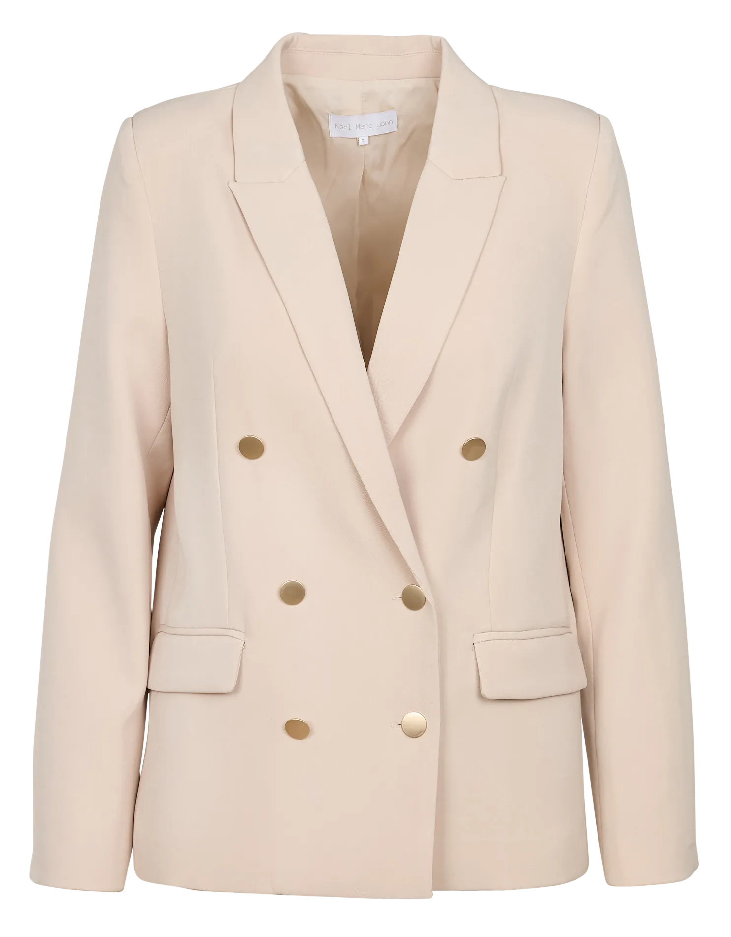 VALERIE  CHAQUETA SASTRE RECTA EN BEIGE