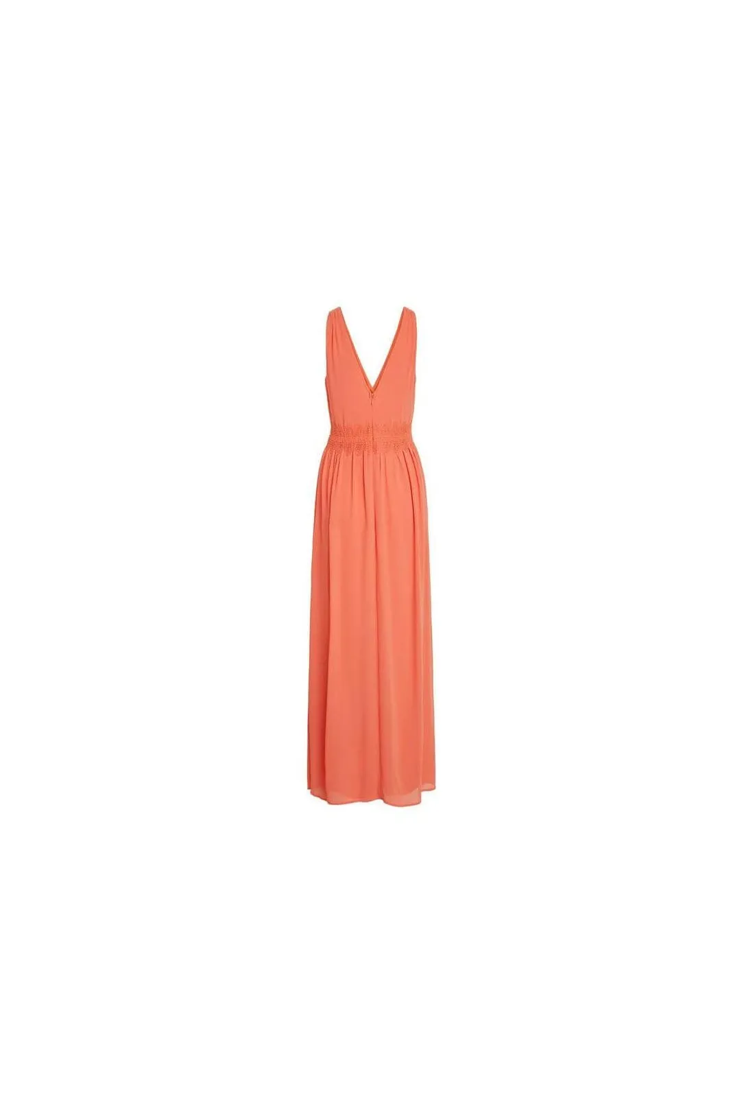 Vestido largo fiesta naranja