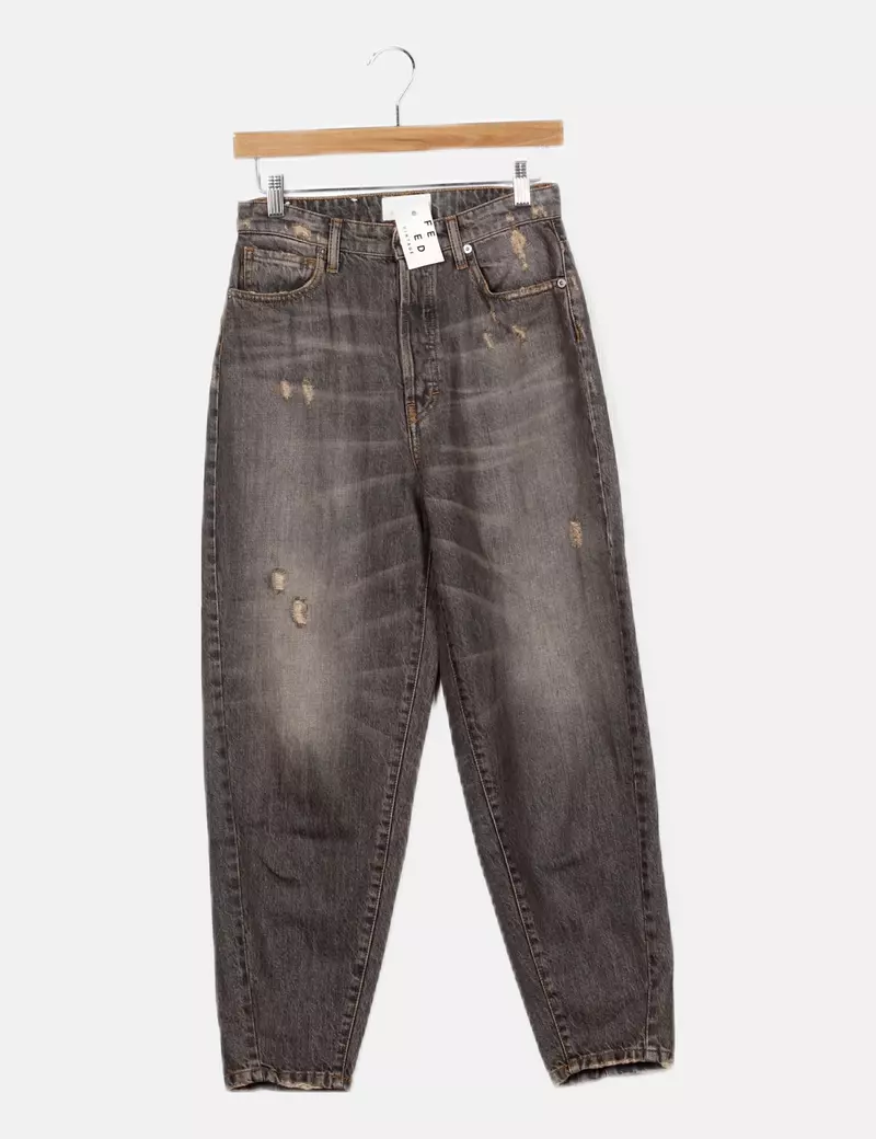 VICOLO Jeans denim gris