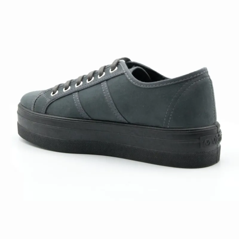 VICTORIA 109205 Negro, verde y gris. Deportiva mujer plataforma