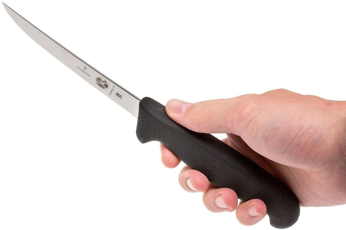 Victorinox Fibrox cuchillo para fileteartear flexible, extra delgado, 12 cm, 5.6203.12