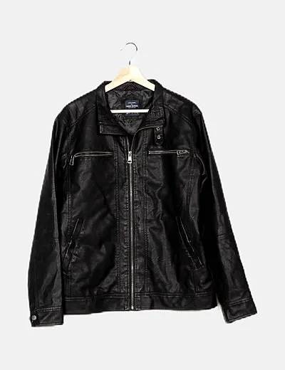 Visto Bueno Chaqueta biker negra