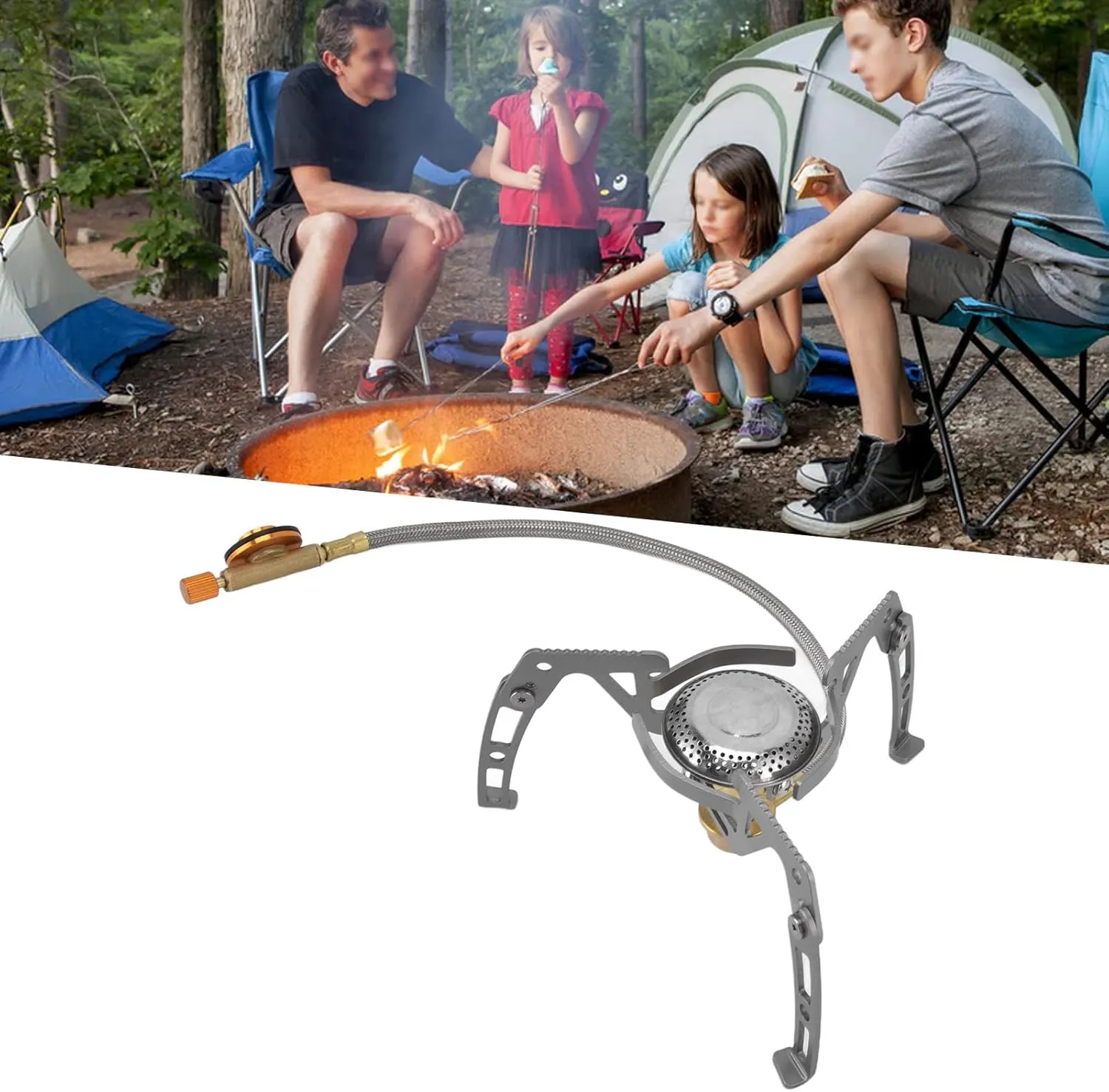 WXQZHF Mini Estufa de Campamento  Estufa de montañismo Plegable portátil  Estufa de Gas  Estufa de Gas for Acampar  Estufas de C