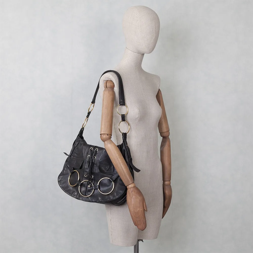 YSL Bolso Shoulder Ring Negro