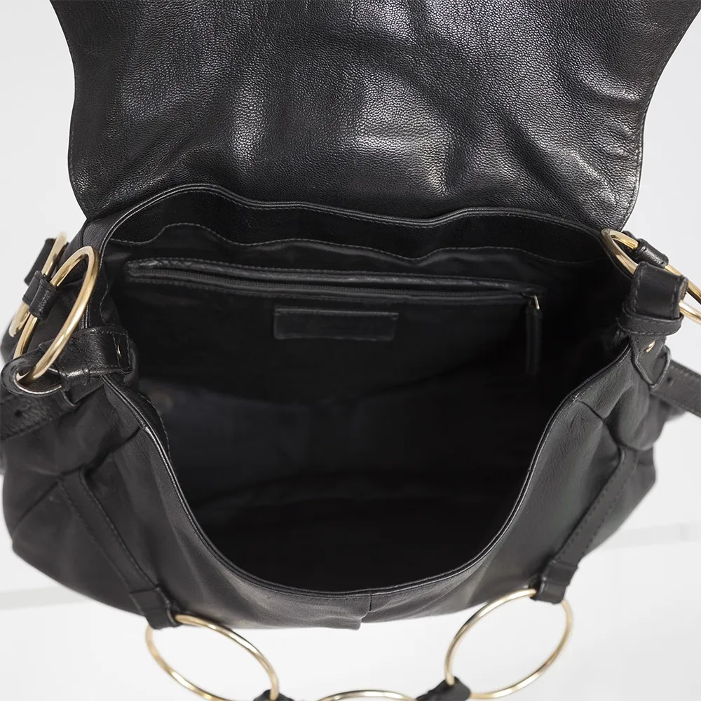 YSL Bolso Shoulder Ring Negro