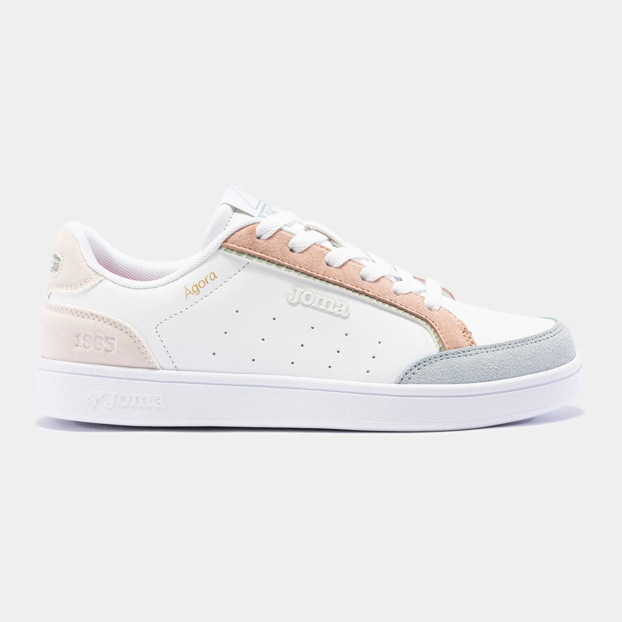 Zapatillas casual C.Agora Lady 24 mujer blanco rosa